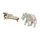 thumbnail image 5 of Sofá Cama En Miniatura De Madera Y Escultura De Elefante, Estatua Rústica De Animal Para Decoración De Casa De Muñecas Y Exhibición Festiva En Estanterías., 5 of 8