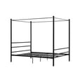 Mainstays Metal Canopy Bed, Queen, Black