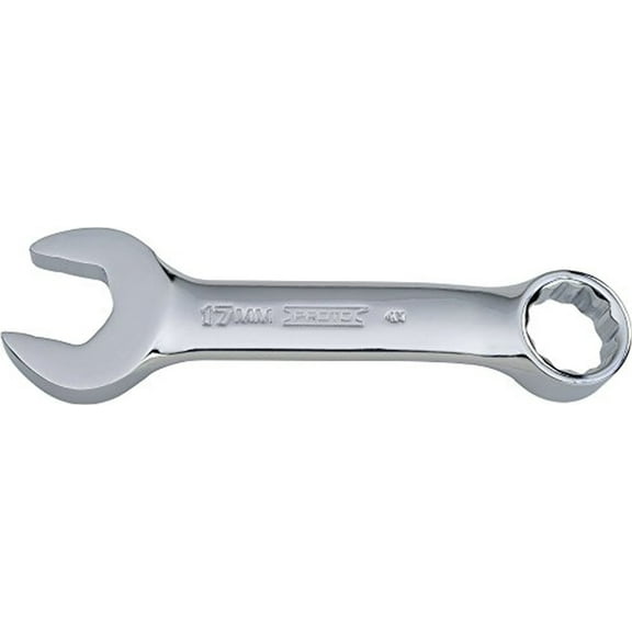Proto - Full Polish Metric Short Combination Wrench 17 mm - 12 Pt. (J1217MES)