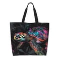 thumbnail image 1 of Easygdp Colorful Plant Turtle A Bolsas Tote para Mujer, Bolsos de Hombro para Viaje, Bolsos de Mano de Gran Capacidad para Compras y Trabajo, 1 of 8