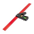 thumbnail image 2 of Boovnll Tool Kit, Multifunctional Carpenter's Combination Angles Ruler Metal Measuring Instrument for Accurate 90/45 Degree Angles Combination Adjustable Angles Gauges 90/45, Tool Set, 2 of 8