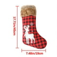 thumbnail image 2 of Christmas Tree Decorations, Hwkond Fashion Christmas Black Red Plaid Socks Gift Bag Christmas Tree DecorationsUp to 60% Off Clearance Sale, 2 of 6
