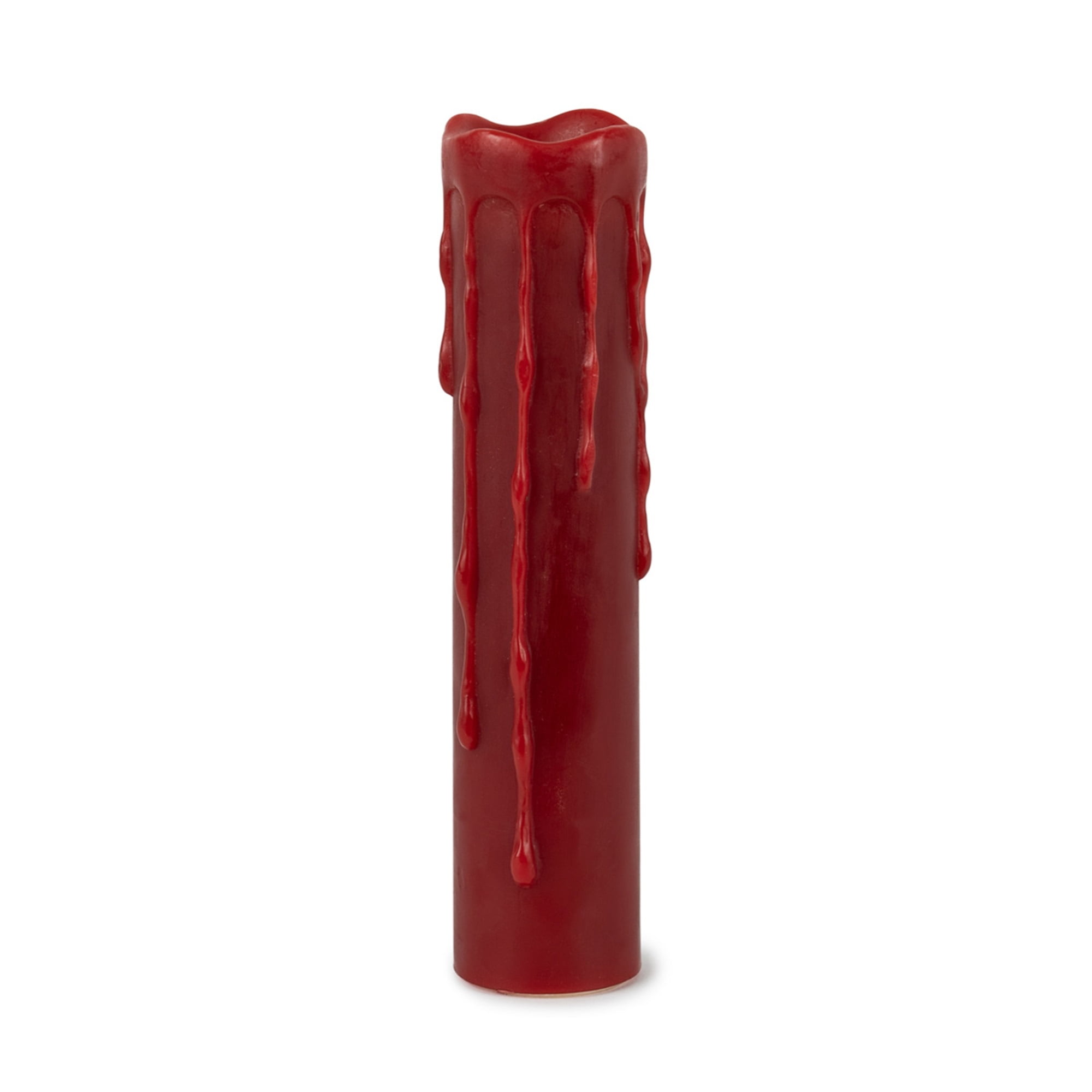 LED Wax Dripping Pillar Candle with remote and 4 and 8 Hour Timer (Set of 2) 1.75"Dx8"H Wax/Plastic