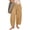 Brown, variant on Women's Elastic Waist Drawstring Loose Balloon Style Cargo Pants, Breathable Comfort Casual Trousers for Everyday Wear & Outings Black XXXL