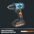 thumbnail image 4 of Taladro inalámbrico Worx Nitro 20V 1/2" con motor sin escobillas, 4 of 9