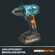 thumbnail image 4 of Taladro inalámbrico Worx Nitro 20V 1/2" con motor sin escobillas, 4 of 9
