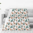 thumbnail image 1 of Balery Winter Woodland Friends Manta de Felpa Suave y Acogedora – Cobija de Franela Aterciopelada para Cama, Lavable y Cálida para Sofá, Mascotas, Transpirable-80"x60", 1 of 7