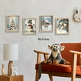 thumbnail image 3 of Hieng Vintage Christmas Wall Art Decor Set of 4 Retro Winter Holiday Xmas Artwork Poster Christmas Tree Snowman Wall Decor for Home Farmhouse Bedroom Gallery Decorations Unframed, 3 of 6