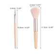 thumbnail image 2 of 8 Pcs Makeup Brush Set Travel Brush Contour Brush Artificial Fiber Plastic Metal Handle Light Pink, 2 of 7