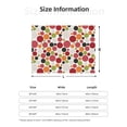 thumbnail image 2 of Throw Blanket for Couch - coloured dots pattern Soft Comfy Lightweight Cozy Warm Throw Blanket, Fuzzy Plush Flannel Blanket & Throws for Sofa and Bed All Season, 2 of 8