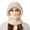 Beige, variant on Winter Knitted Hat With Scarf And Face Integrated Warm Lined Windproof Cold Weather Riding Hood For Man Hat for Winter