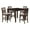 Cherry, variant on New Classic Furniture Gia 5-Piece Transitional Wood Counter Set in Gray