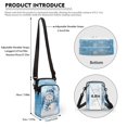 thumbnail image 6 of HELLHERO Christmas Snowman Music with Shoulder Strap Crossbody Bag for Adults Daily Use Travel Crossbody Purse Polyester 4.33"x1.97"x7.09", 6 of 7