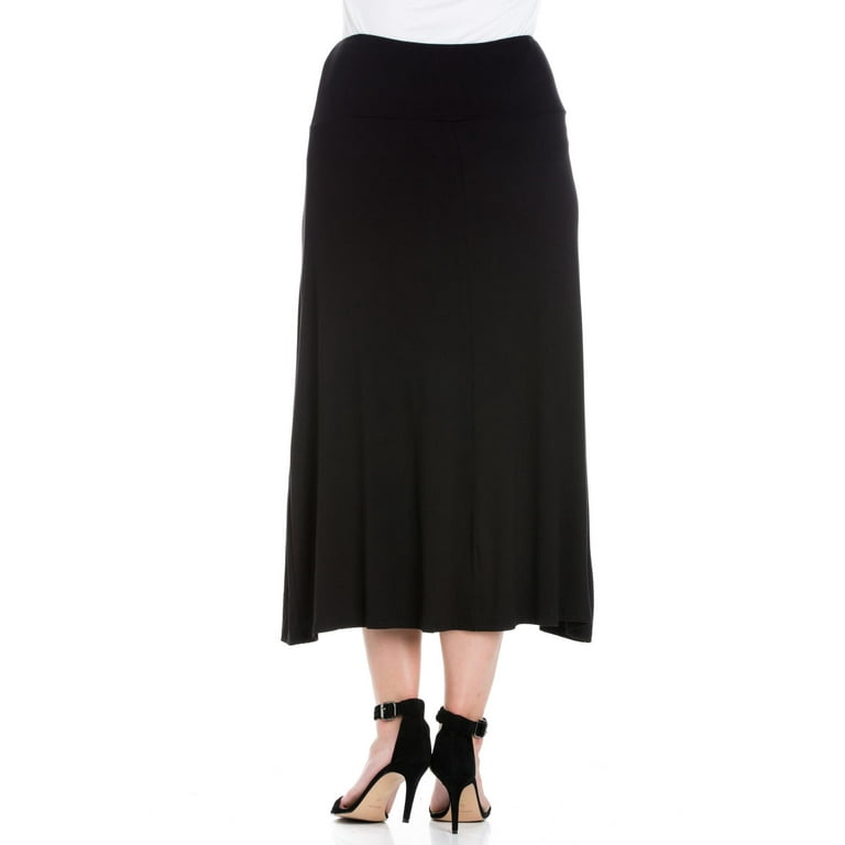 スカート S curve skirt normal black THEREDTHREAD 24/7 Comfort Apparel Women's Plus Size Maxi Skirt - Walmart.com