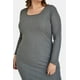 thumbnail image 4 of Vestido acanalado Roman Fashion Tallas Extras 4303 Gris 38, 4 of 6