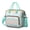 Greenish-blue-4, variant on Natural Floral Aesthetic Insulated Tote - Earthy Bohemian Style Leakproof Bag