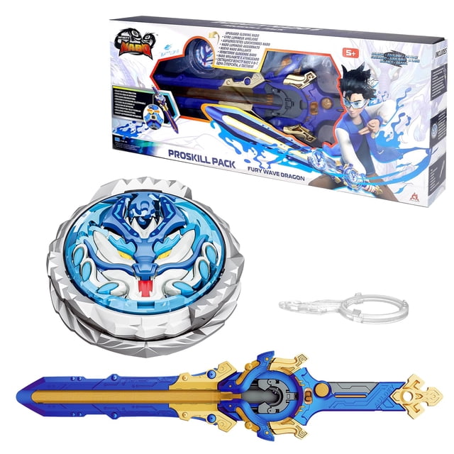 Trompo de Batalla Infinity Nado Fury Wave Dragon con Lanzador de Espada
