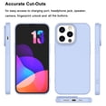 thumbnail image 2 of CocoStake Compatible with iPhone 13 Pro Case 6.1 " 2021 , Liquid Silicone Full Body Protection Cover Case with Screen and Camera Protection, Soft Microfiber Lining [Purple], 2 of 7