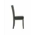 thumbnail image 5 of Cutout Back Wooden Dining Chair with Leatherette Seat,Black,Set of Two, 5 of 5