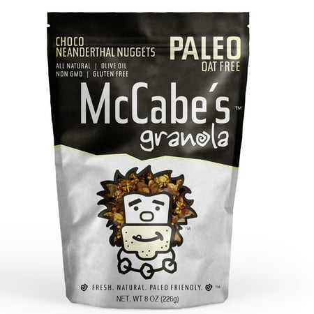 McCabe's Granola Choco Neanderthal Nuggets, Grain Free, Gluten Free, Chocolate, 8 oz