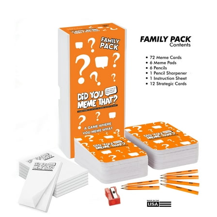 Did You Meme That?, Party Card Game for 4-10 Players, Made in USA, Ages 13 and Up, Family Fun Caption Writing Game