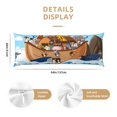 thumbnail image 3 of Fotbe Animals on Noah's Ark Floating Funda para Almohada Corporal con Diseño, Funda de Microfibra Ultrasuave de 20x54 Pulgadas, Ropa de Cama Elegante, 3 of 7