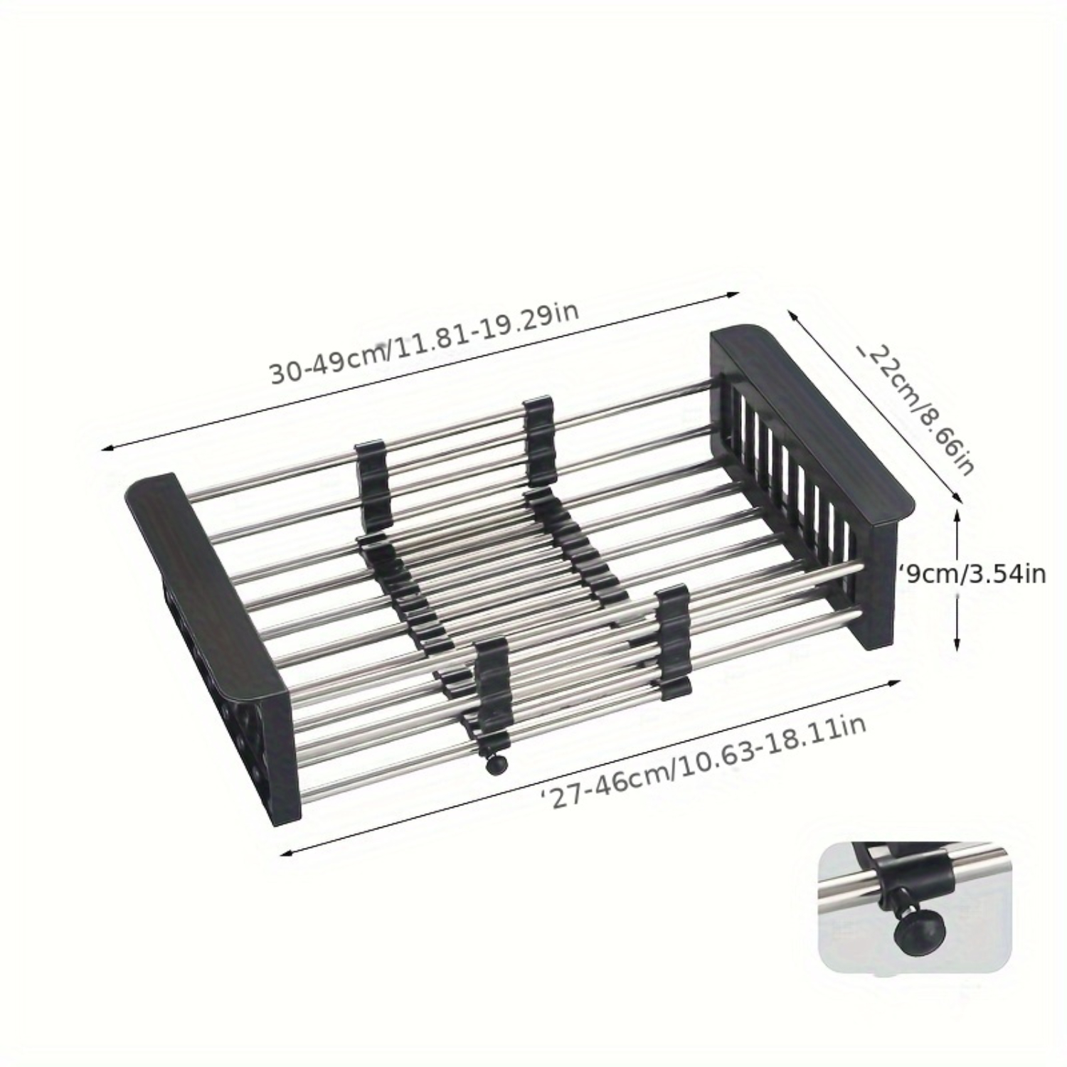 SHENZHYUSONGKJ Stretchable stainless steel kitchen sink drainage rack