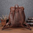 thumbnail image 2 of Men's Leather Large Capacity Leisure Travel Bag,Dark Brown, 2 of 2