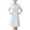White #134, variant on WULMLEO Scrubs Dress for Women Wrap Knee Length Casual Short Sleeve & Long Sleeve Nursing Dresses with Pockets Blue S