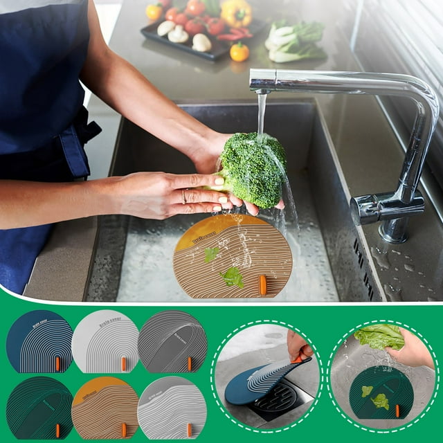 Xihbxyly Tapón para Suelo de Bañera, Nuevo, de Pvc Blando, Antideslizante, Evita La Acumulación de Residuos y Pelos, Fácil de Limpiar, Apto para Fregadero de Cocina y Bañera, Multiusos, Diseño de Tap