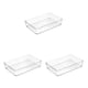 thumbnail image 4 of Matsuzay Contenedores de almacenamiento transparentes y de diferentes tamaños para una fácil organización Caja cuadrada ligera y portátil L Type1 NO1, 4 of 6