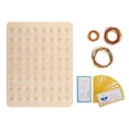 thumbnail image 4 of Juego de geoplanos de madera, juguete de madera con forma de tablero de cordones, juguete de bloque de de rompecabezas con 30 tarjetas de CUTICAT Geoplano de educación temprana, 4 of 8