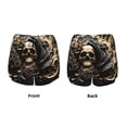 thumbnail image 3 of KLL Gold Rose Skull Pattern Shorts Women,Athletic Shorts High Waisted Running Shorts Pocket Sporty Short Gym Elastic Workout Shorts-X-Large, 3 of 7