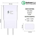 thumbnail image 2 of Type-C Fast Charger EP-TA20JWE and 3ft White Braided USB Type C Cable for Galaxy S9 / S9+ / Note 9 / Note 8 / S8 / S8+/ Moto G6 / P20 Lite, 2 of 10