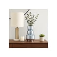 thumbnail image 3 of Stacked Form Glass Vase for Living Room and Home Decor - Modern Decorative Flower Vase for Kitchen Counter, Bedroom or Office Desk - House Decor Accent for Side Table Display - 12", Blue, 3 of 12