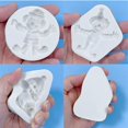 thumbnail image 5 of Halloween payaso silicona flexible comida segura molde arcilla resina cerámica caramelo, Style3,11 Feliz Sencillez, 5 of 5