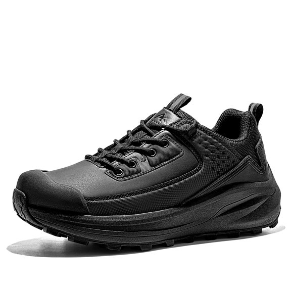 NORTIV 8 Men’s Lightweight Waterproof Hiking Shoes Breathable Leather Outdoor Casual Walking Shoes