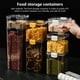 thumbnail image 4 of Advancent Recipiente de almacenamiento de alimentos con tapas herméticas, dispensador de despensa, especias, aperitivos, organizador de harina Organizadores de utensilios de cocina 700ML, 4 of 6