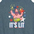 thumbnail image 3 of SpongeBob SquarePants - Lit Fireworks Patrick - Women's Racerback Tank Top, 3 of 6