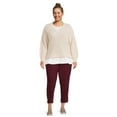 thumbnail image 3 of Just My Size Women's Plus Size Corduroy Pull-On Pants with Pockets, 3 of 6
