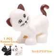 thumbnail image 1 of 1Pcs Big Block Building Classic Marine Animal Wildlife Penguin Whale Compatible Duplo Bricks Set Supplement Toy For Children cat, 1 of 6