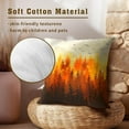 thumbnail image 4 of Autumn Forest Throw Pillow Covers 20x20 Inch, Fall Woods Landscape Decorative Pillow Cases Cotton Square Cushion Cover for Home Sofa Couch Bed Patio Seasonal Decor, 4 of 6