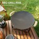thumbnail image 3 of Wok de hierro fundido Freír Cocinar Parrilla redonda Bandeja para hornear BBQ, 3 of 8