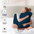 thumbnail image 2 of SGI Bedding 600 TC Pillowcase Set Teal Color 2 Piece King Size, 2 of 5