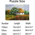 thumbnail image 3 of Dreamtimes Jigsaw Puzzles Artwork Gift for Adults Teens Oil Paintings Rural Landscape Wooden Puzzle Games, 1000 Pieces, 3 of 6