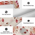 thumbnail image 6 of Red Leaf Outdoor Rug for Patio/Deck/Porch, Non-Slip Large Area Rug 4 x 6 Ft, Fall Plant Country Vintage Watercolor Beige Indoor Outdoor Rugs Washable Area Rugs, Reversible Camping Rug Carpet Runner, 6 of 8