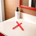 thumbnail image 4 of BESTYASH Spring-Loaded Toilet Paper Roller, Red Plastic, Adjustable Fit for Home, 4 of 8