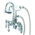 thumbnail image 3 of Water Creation F6-0011-01-PL Gooseneck Spout Bathtub Faucet With Handshower, 3 of 4