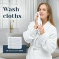 thumbnail image 6 of White Classic Hotel Collection Luxury 8-Piece 100% Turkish Cotton Towel Set, White, 6 of 8