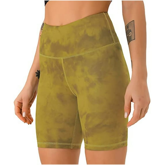 Ichuanyi Womens Yoga Pants, Women Printed Running Shorts Sport Pant Elastic Waist Workout Shorts